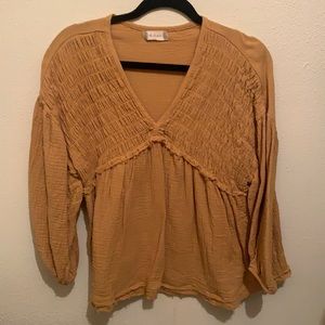 Yellow Linen Top: Altar’D State